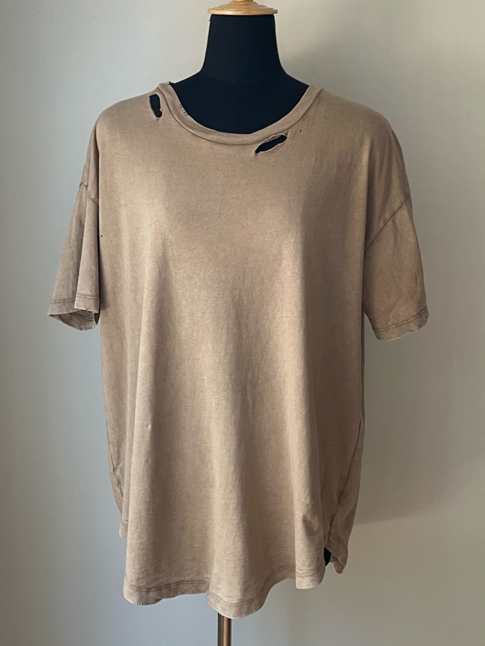Aerie Oversized Distressed Tee